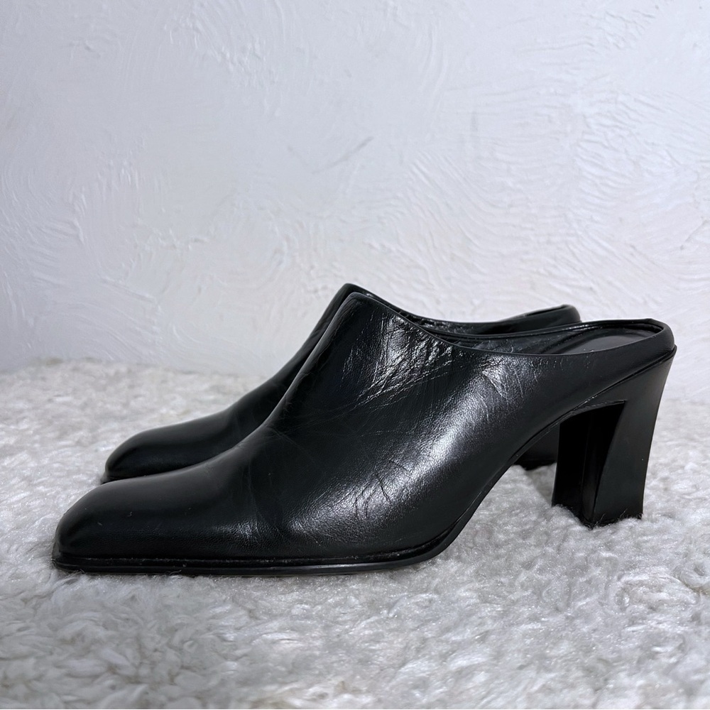 PAOLO Slide On Mules  Heels Shoes Size 7.5